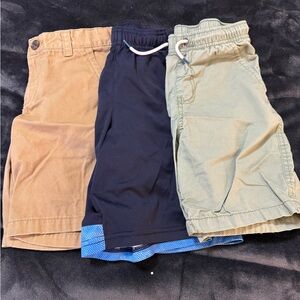 Boys' Shorts Trio - Navy, Tan & Olive